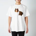 Kotetsu diary(SUZURI店)のゆるゆるシェルティ Regular Fit T-Shirt