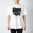 スペィドのおみせsuzuri支店のChocoMORE!! (復刻版・ホワイトボディ向け) Regular Fit T-Shirt