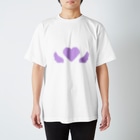 AngeThirdのドットハートエンジェル【パープル】 Regular Fit T-Shirt