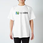 (Y◡Y) .｡oO (ｽｯｼ)のNeovim logo (full) スタンダードTシャツ