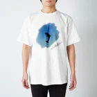 irukahimeのdolphin silhouette スタンダードTシャツ