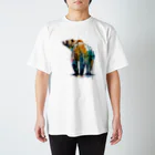 カラフルな動物図鑑のグリズリー スタンダードTシャツ