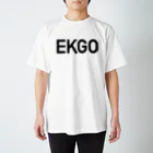 EIKO!GO!!オフィシャルショップのEKGO シンプルロゴ ブラック スタンダードTシャツ