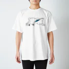 杉浦 由紀のウサギと小鳥 Regular Fit T-Shirt