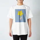 みにゆん　ねこのGood night, puppy ~ blue Regular Fit T-Shirt