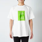 Qsarkのみどりねこ Regular Fit T-Shirt