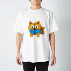 ねこまんまのさかなくわえたねこ Regular Fit T-Shirt