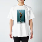 mm765【なむこ】の【Splash Kingfisher】 カワセミ 翡翠 kingfisher   スタンダードTシャツ