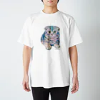 ジュノの秘密のアトリエのスコティッシュフォールド／Juno Regular Fit T-Shirt