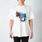 ぶるぶるスクランブル記念コラボのゾンベアー×しゅーしゅーコラボ（ピンク） Regular Fit T-Shirt