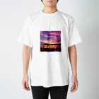 fuji_yuichiのSunset Lake Regular Fit T-Shirt