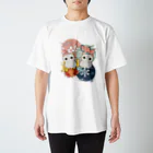 いろはにゃんこ堂の四季猫さん（春夏秋冬バージョン） Regular Fit T-Shirt