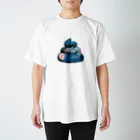 宇宙うんこ の青い癒しうんこ Regular Fit T-Shirt