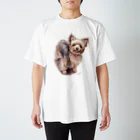 Momojiの犬画のヨーキー3 Regular Fit T-Shirt