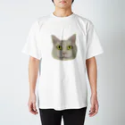 日なたの窓のうちの猫(しらこ) スタンダードTシャツ