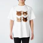 日なたの窓のはっぴいえんどなうちの猫 Regular Fit T-Shirt