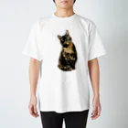 shop さびにすとのサビ猫ここあ(全身) スタンダードTシャツ