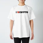 投資服専門店ReeveのI❤️cryptoロゴTシャツ Regular Fit T-Shirt