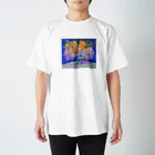 HATERUMOFUTOのwarp vase T スタンダードTシャツ