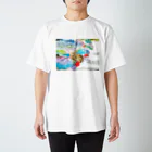 アジアンカフェXanh（サイン）のスミレの初めての水彩画 Regular Fit T-Shirt