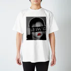 ひまわり🌻＠癒し😇うんこ💩°˖✧٩(⁎ᵕᴗᵕ⁎)۶˖*♬೨̣̥.+ﾟ@囲ってくださいのモノクロひまわり スタンダードTシャツ