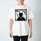 隠岐のトム次郎おじさんのアルバムジャケット風イラスト ～猫サムライ～ Regular Fit T-Shirt