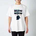 もふもふもんすたぁのもふもふロゴ　ブルー Regular Fit T-Shirt