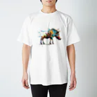 カラフルな動物図鑑のイボイノシシ スタンダードTシャツ