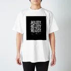 vivicuteのシンプルでスタイリッシュな黒Tシャツ。あなたのファッションに欠かせません。 Regular Fit T-Shirt