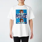 POTAGEのGUN_GIRL【POTAGE.ver】 Regular Fit T-Shirt