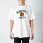 sports_tower スポーツタワーのバスケットボール(basketball)ライフ・アイテム・グッズ・Tシャツ・ボール・イラスト・部活・サークル・かっこいい・かわいい・シンプル・イベント・チームT・バスケットボール部・バスケ Regular Fit T-Shirt