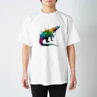 カラフルな動物図鑑のコモドオオトカゲ Regular Fit T-Shirt