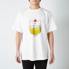 pecori ぺこりのしろくまのクリームソーダ　レモン味 Regular Fit T-Shirt