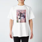 Keiko Oのオオカミと千島桜 スタンダードTシャツ