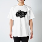 荒塚オガミのグッズショップ（SUZURI店）のWorship(ロゴ黒) Regular Fit T-Shirt