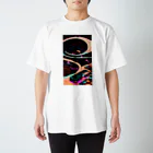 マッケンデジタルワールドのレトロでエモい"lofiアート"【浮世絵サイバーパンクシティ】 Regular Fit T-Shirt
