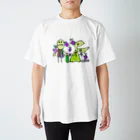 nanohana-kiiroのあぶらーさんと月さん スタンダードTシャツ