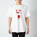 No.30_DesignWorks typographyのHelvetica Neue LT Std - Typography Design Regular Fit T-Shirt