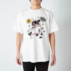 ゆるもたやのPOPなUSHI スタンダードTシャツ