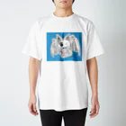 松田悟志のアートな小部屋のエリィちゃん（ブルーベース） Regular Fit T-Shirt