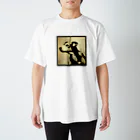 おもしろいTシャツ屋さんの犬　DOG　ステンシル Regular Fit T-Shirt