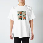 nordicのレトロローズ スタンダードTシャツ