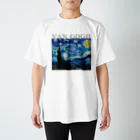 MUGEN ARTのゴッホ / 星月夜　The Starry Night 世界の名画 Regular Fit T-Shirt