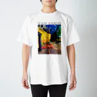 MUGEN ARTのゴッホ　夜のカフェテラス　Café Terrace at Night Regular Fit T-Shirt