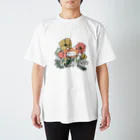 しめりけプラザのひなげしとライオン Regular Fit T-Shirt