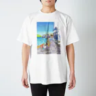 AKISENのエーゲ海カフェガールズ Regular Fit T-Shirt