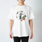 Ju-wan Toiro～十犬十色～のリースうさぎのラブリーなTシャツ Regular Fit T-Shirt