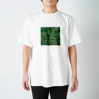 アフロのモネ 「睡蓮の池と日本の橋」 Regular Fit T-Shirt