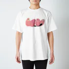 masumi maedaの寄り添う　アキクサインコ Regular Fit T-Shirt