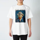 MUGEN ARTのゴッホ　灰色のフェルト帽の自画像　Vincent van Gogh  Regular Fit T-Shirt